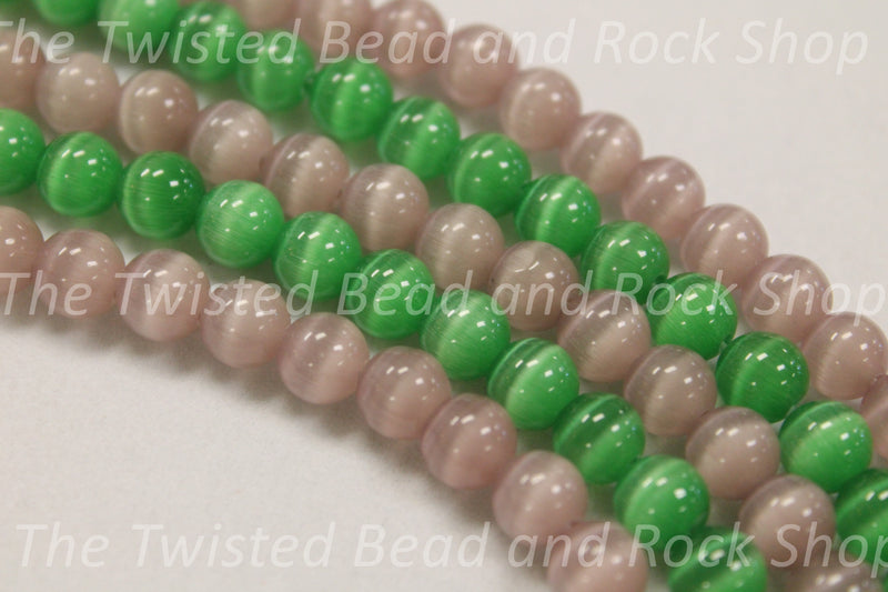 Cats Eye Glass Assorted Gemstone Beads