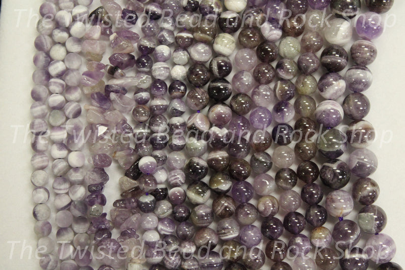 Amethyst Chevron Gemstone Beads