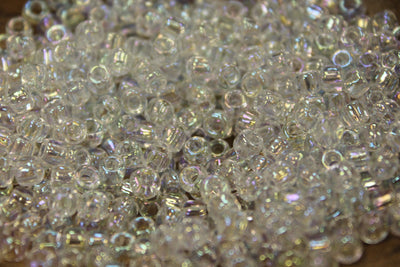 6/0 Crystal Ab Seed Beads
