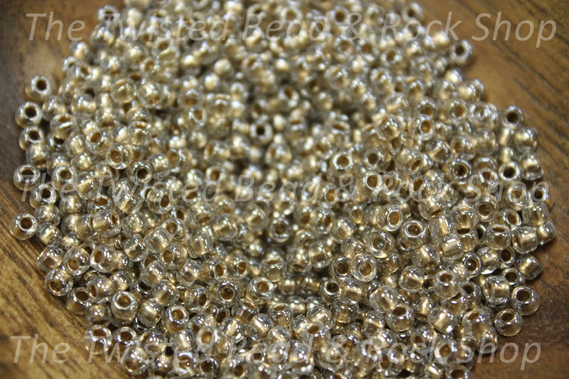 8/0 Fancy Toho Gold Lined Crystal Seed Beads