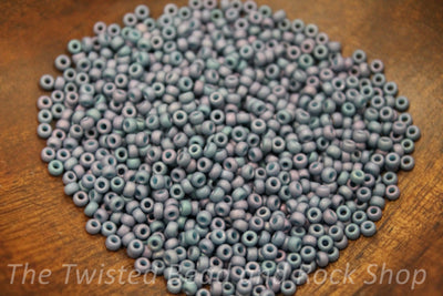 11/0 Frosted Peacock Seed Beads