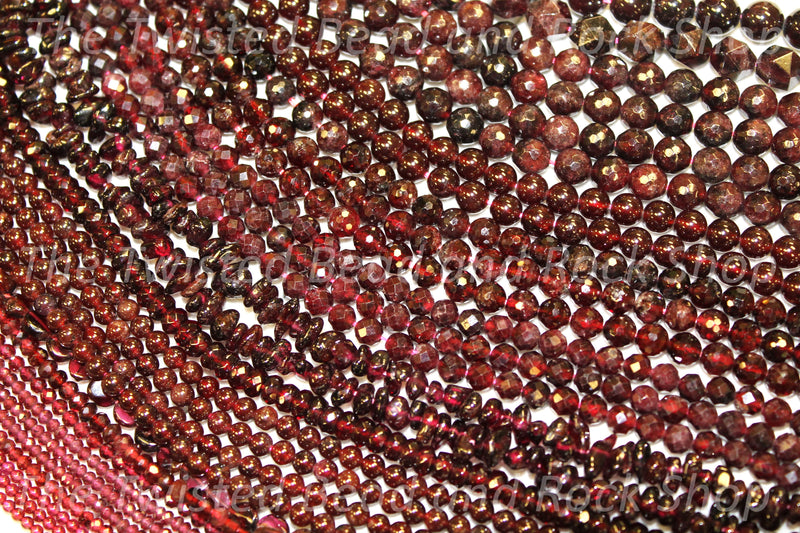 Garnet Red Gemstone Beads