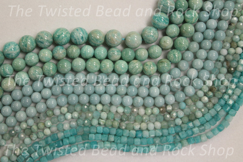 Green Amazonite Gemstone Beads