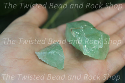 Green Calcite Rough Crystals