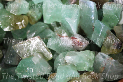 Green Calcite Rough Crystals
