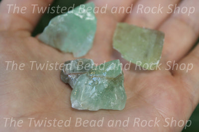 Green Calcite Rough Crystals