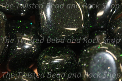 Green Goldstone Tumbled Crystals