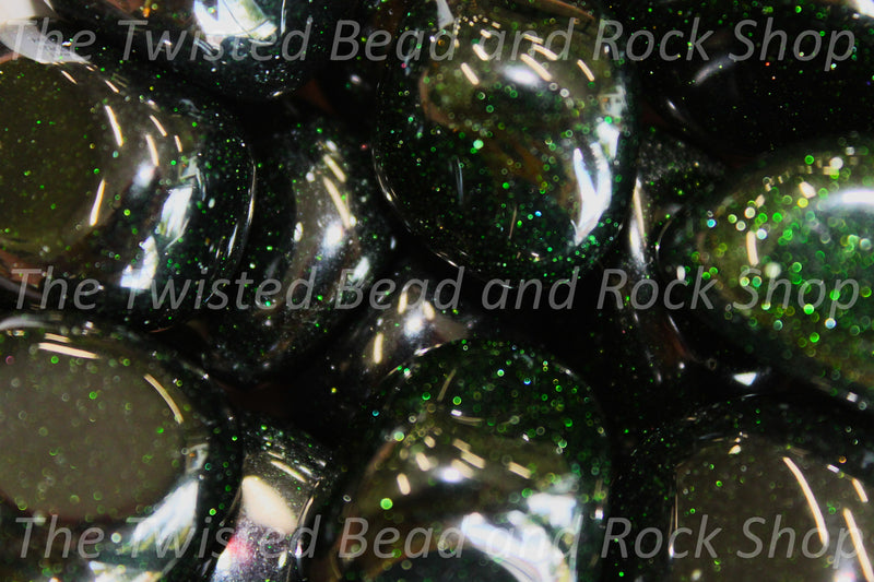 Green Goldstone Tumbled Crystals