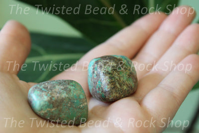 Green Turquoise Tumbled Crystals