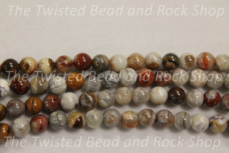 Laguna Lace Agate Gemstone Beads