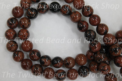 Obsidian Mahogany Gemstone Beads