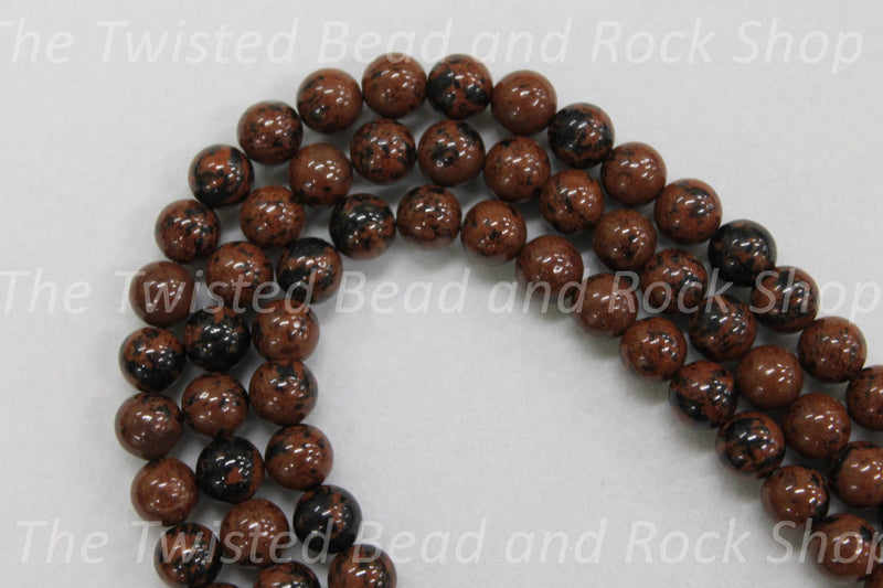 Obsidian Mahogany Gemstone Beads