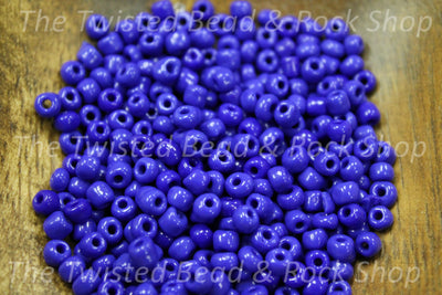 6/0 Matte Blue Seed Beads