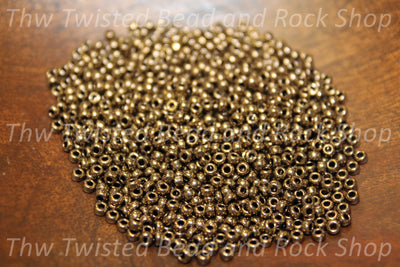 11/0 Metallic Antique Gold Seed Beads