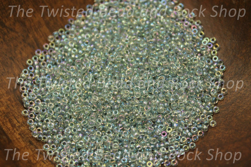 15/0 Miyuki AB Light Seafoam Seed Beads