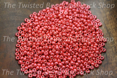 11/0 Miyuki Duracoat Light Cranberry Seed Beads