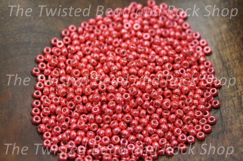 11/0 Miyuki Duracoat Light Cranberry Seed Beads