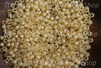 8/0 Miyuki Alabaster Light Topaz Seed Beads