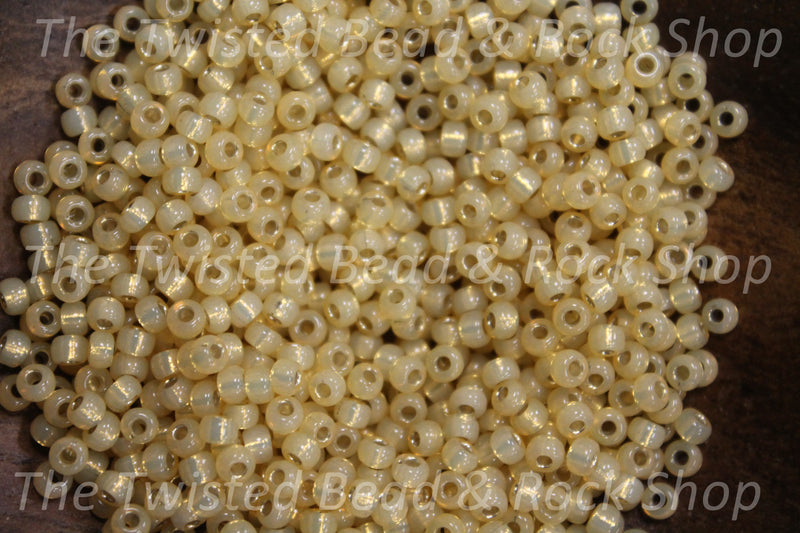 8/0 Miyuki Alabaster Light Topaz Seed Beads