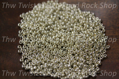 11/0 Miyuki Duraco Galvanized Silver Seed Beads