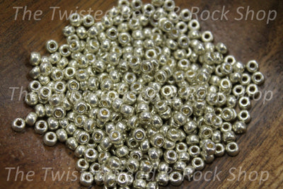 8/0 Miyuki Galvanized Silver Seed Beads