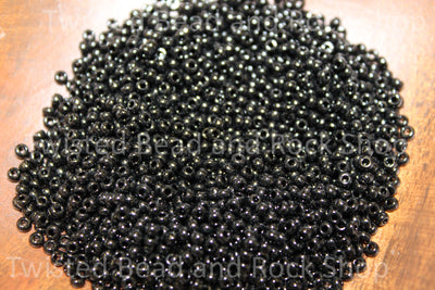 11/0 Miyuki Opaque Black Seed Beads