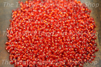 11/0 Miyuki Round Flame Red Seed Beads