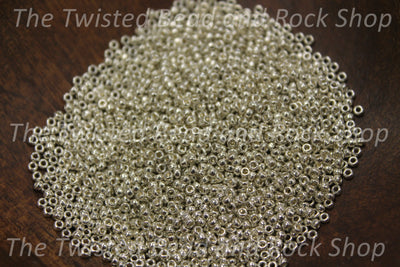 15/0 Miyuki Silver Galvanized Seed beads