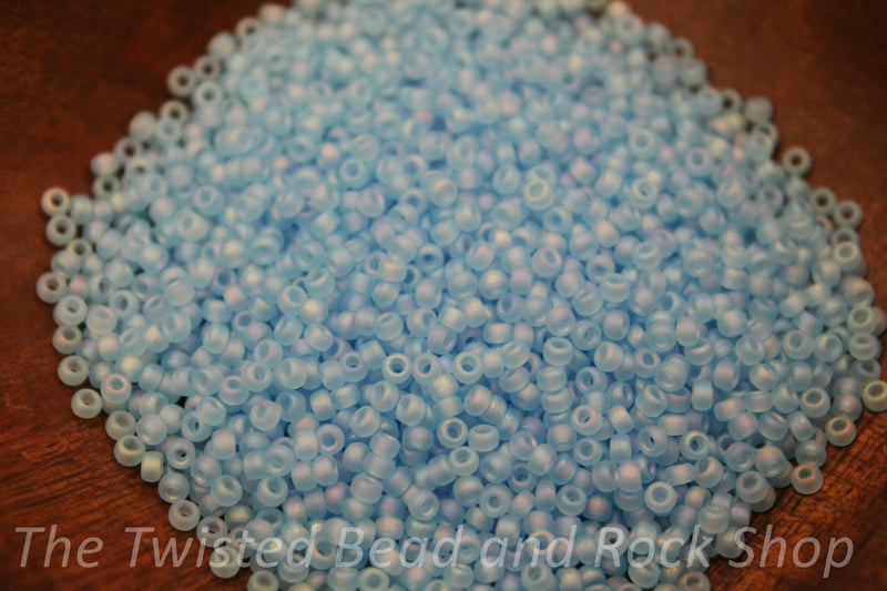 11/0 Miyuki Translucent Light Aqua AB Seed Beads