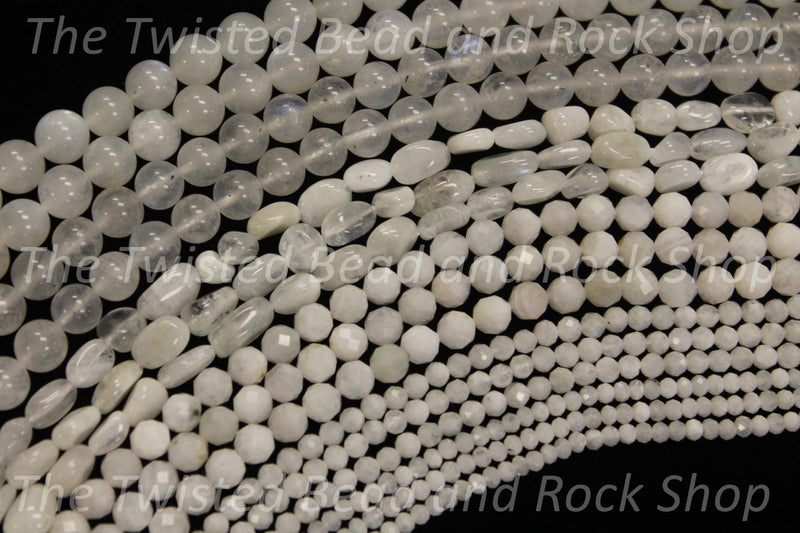 Moonstone White Gemstone Beads