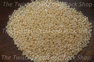 15/0 Opaque Luster Cream Seed Beads