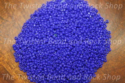 15/0 Opaque Round Cobalt