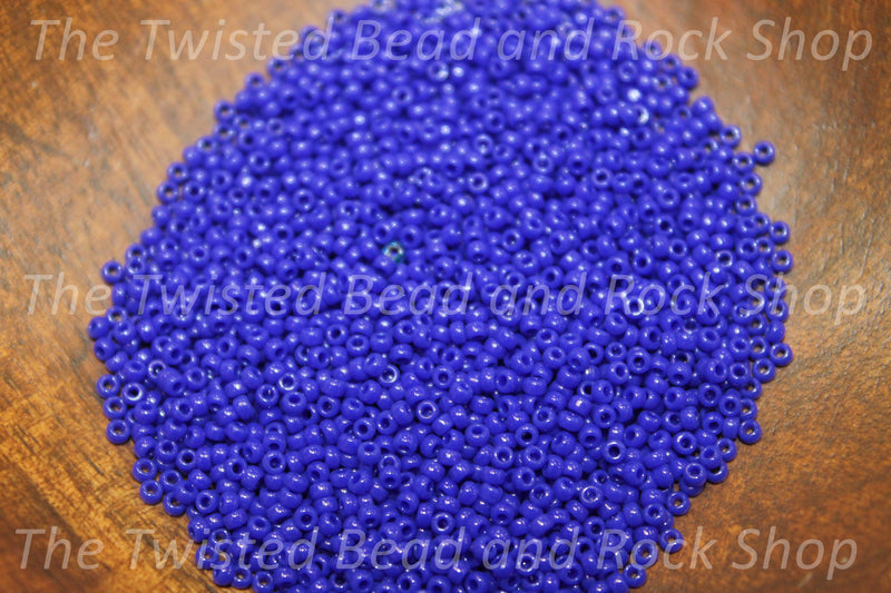 15/0 Opaque Round Cobalt