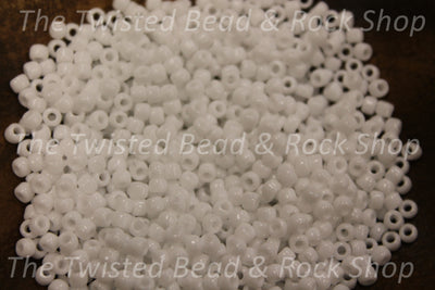 8/0 Opaque White Seed Beads