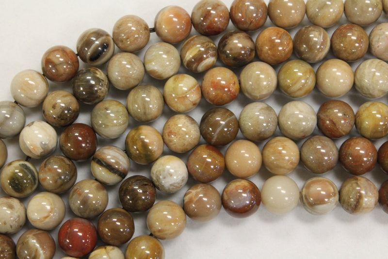 Petrified Wood Gemstone Beads