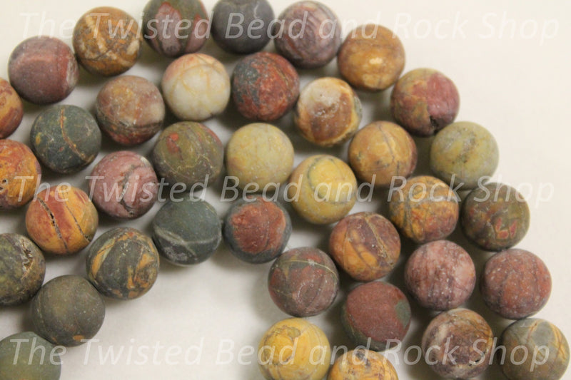 Jasper Red Creek Gemstone Beads