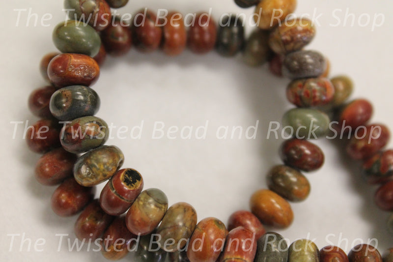 Jasper Red Creek Gemstone Beads