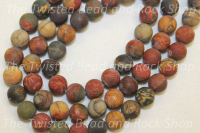 Jasper Red Creek Gemstone Beads