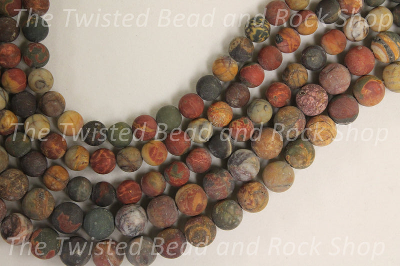 Jasper Red Creek Gemstone Beads