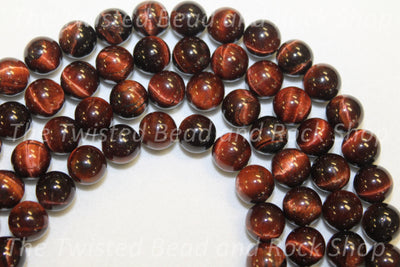 Tiger Eye Red Gemstone Beads