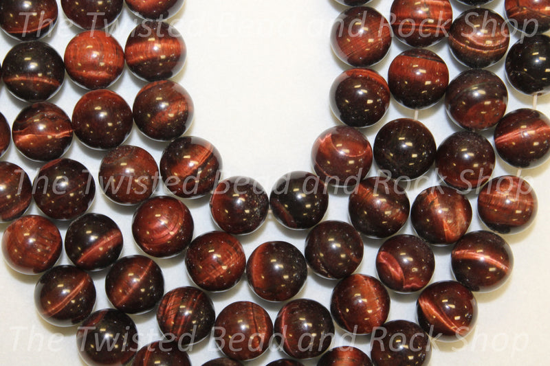 Tiger Eye Red Gemstone Beads