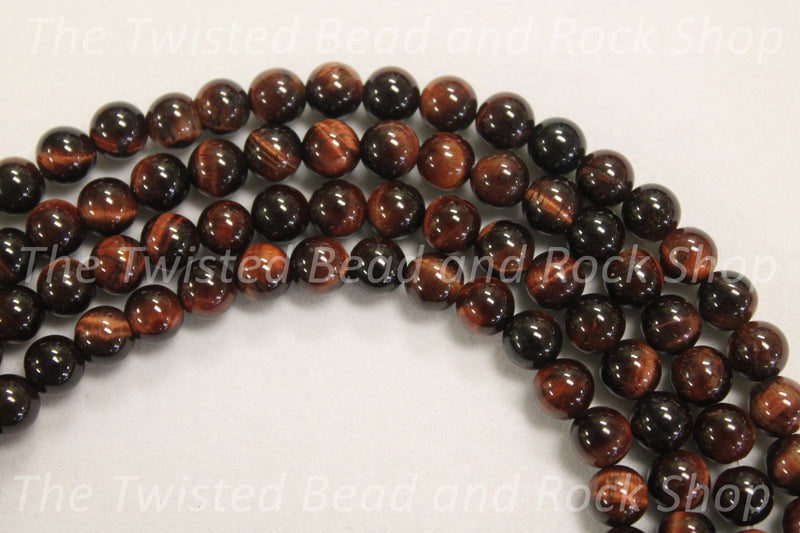 Tiger Eye Red Gemstone Beads