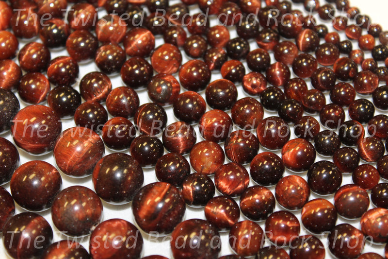 Tiger Eye Red Gemstone Beads