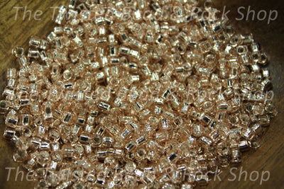 8/0 Silver Lined Silk Seed Beads