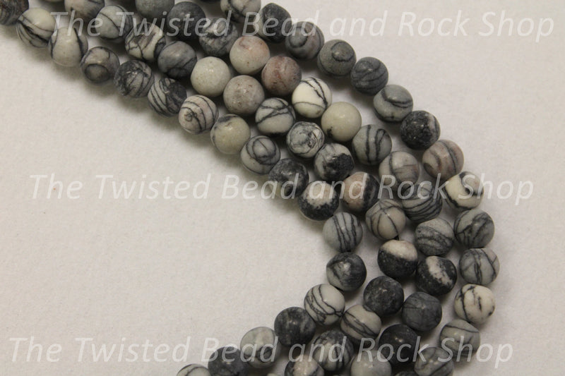 Spiderweb Jasper Gemstone Beads