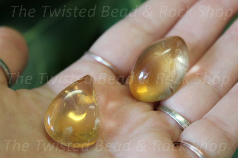 Quartz Sunset Aura Tumbled