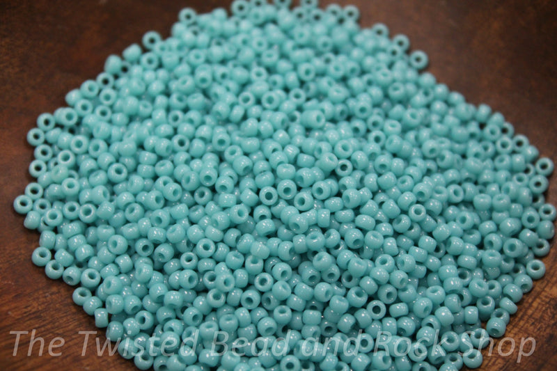 11/0 Toho Opaque Turquoise Seed Beads