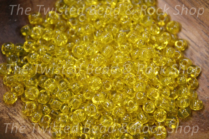 6/0 Translucent Yellow Seed Beads