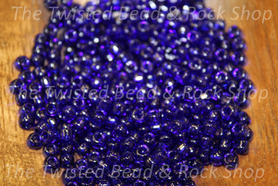 6/0 Transparent Purple Seed Beads