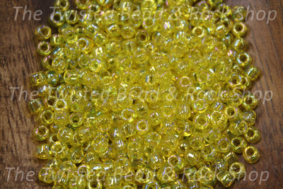 6/0 Transparent Yellow AB Seed Beads